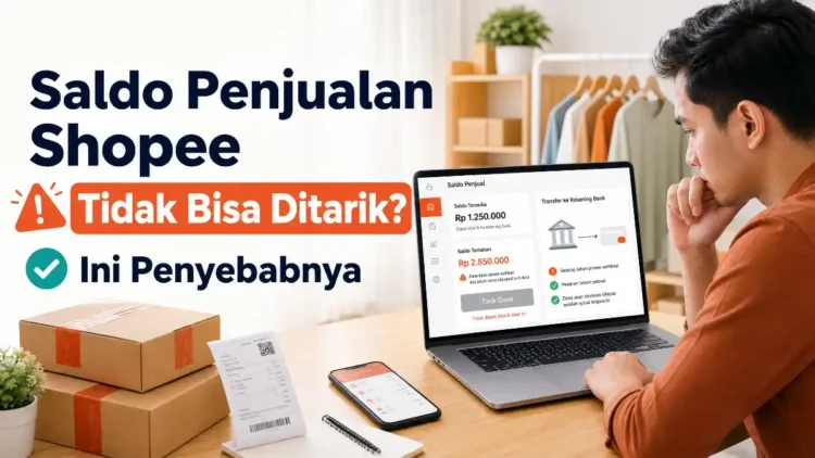 Saldo Penjualan Shopee Tidak Bisa Ditarik? Ini Penyebabnya