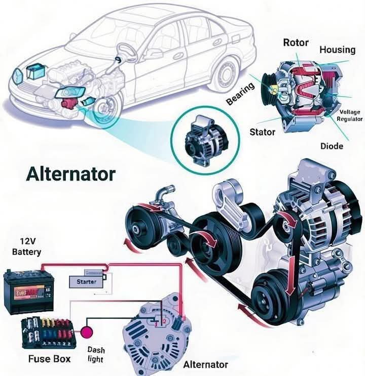 Alternator Mobil: Fungsi, Komponen, dan Cara Kerjanya