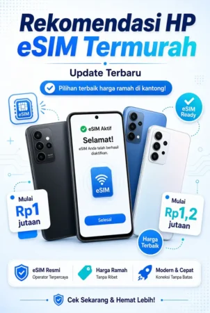 Rekomendasi HP eSIM Termurah, Update Terbaru