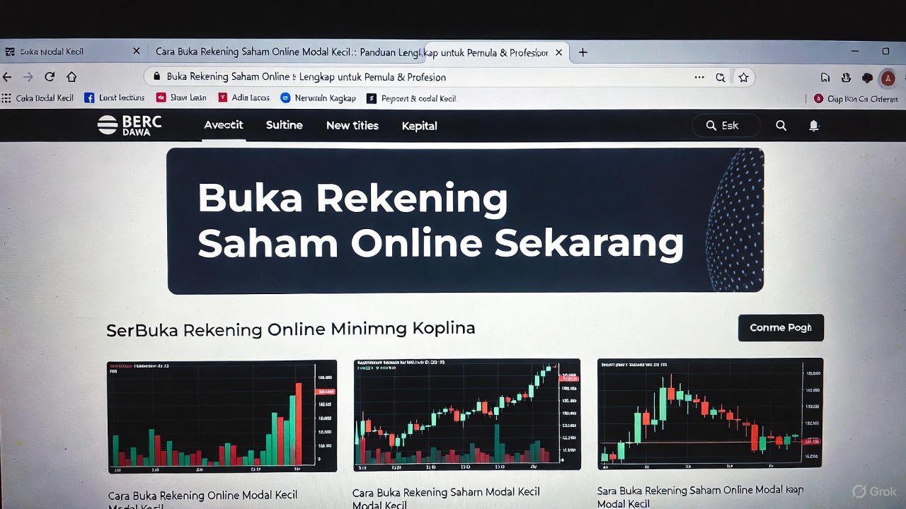 Cara Buka Rekening Saham Online Modal Kecil: Panduan Lengkap untuk Pemula & Profesional