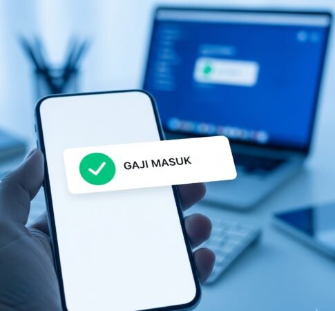 Ilustrasi notifikasi cek mutasi gaji otomatis