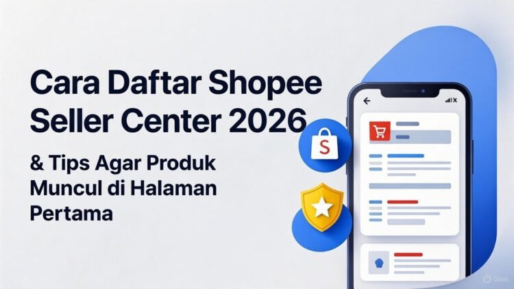 Cara Daftar Shopee Seller Center 2026 & Tips Agar Produk Muncul di Halaman Pertama