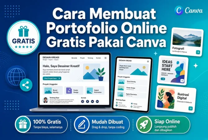 Cara Membuat Portofolio Online Gratis Pakai Canva