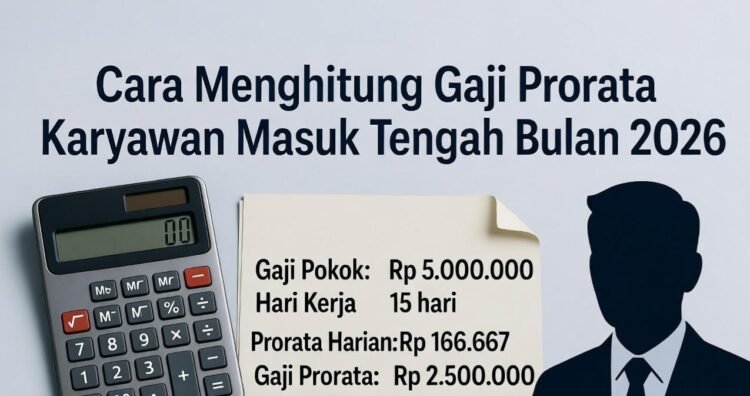 Cara Menghitung Gaji Prorata Karyawan Masuk Tengah Bulan 2026 – Rumus & Contoh Lengkap