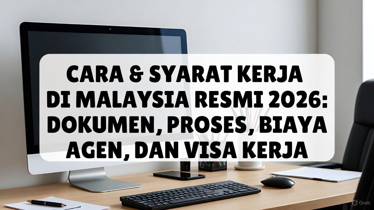 Cara & Syarat Kerja di Malaysia Resmi 2026: Dokumen, Proses, Biaya Agen, dan Visa Kerja