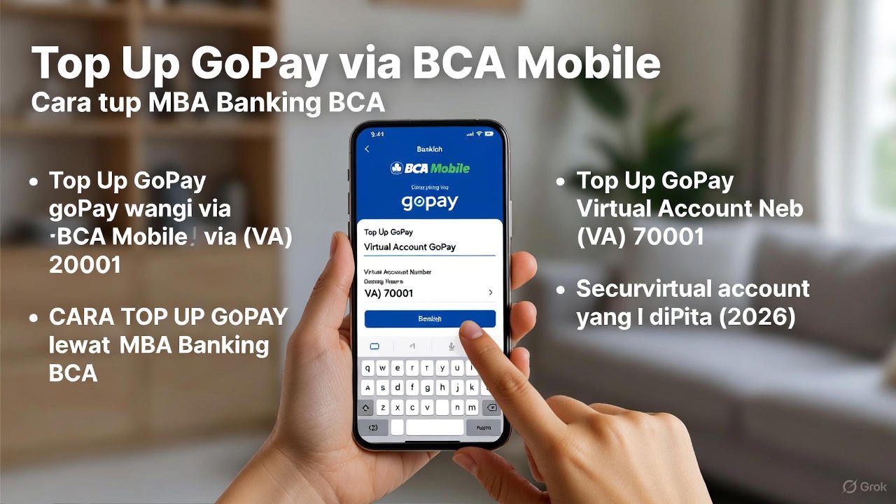 Cara Top Up GoPay Lewat mBanking BCA Terbaru 2026: Panduan Lengkap Step by Step