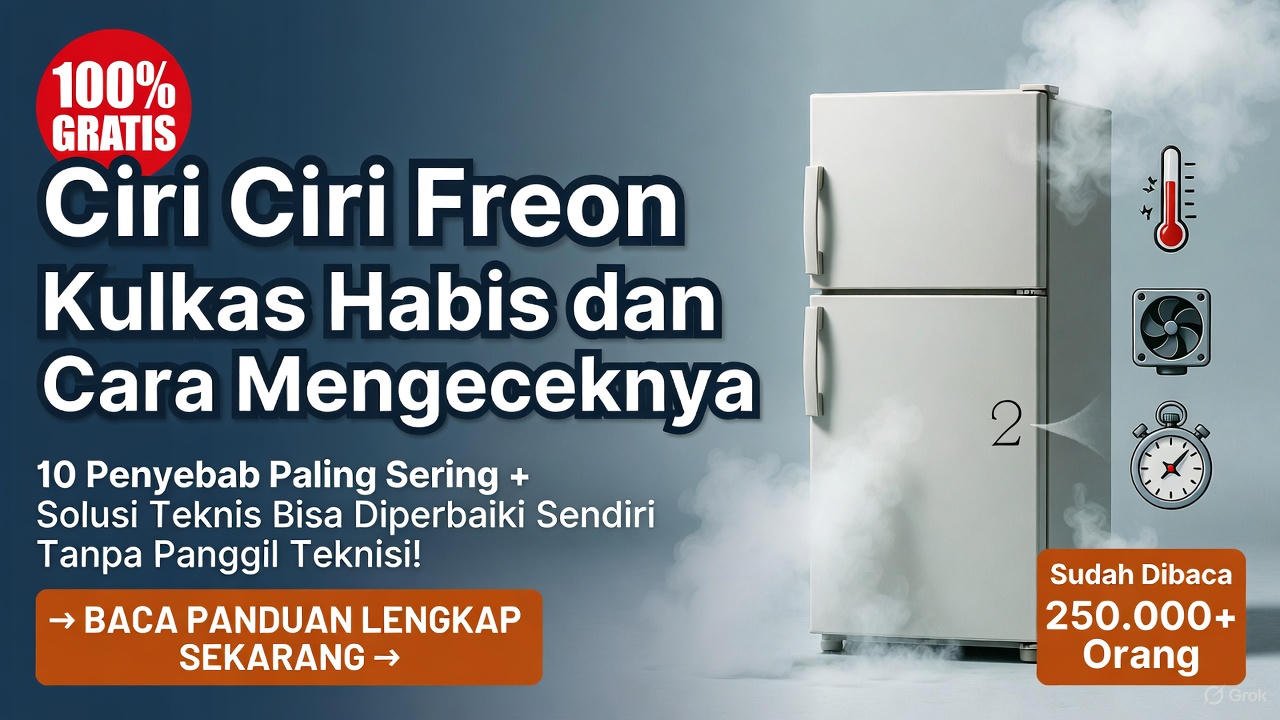 Ciri Ciri Freon Kulkas Habis dan Cara Mengeceknya