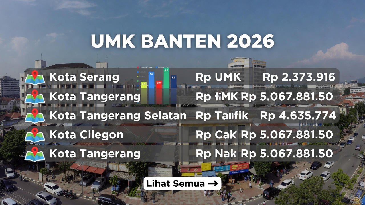 Daftar Lengkap UMK Banten 2026: Cilegon & Tangerang Tembus 5 Juta Lebih? Ini Rincian Terbaru!