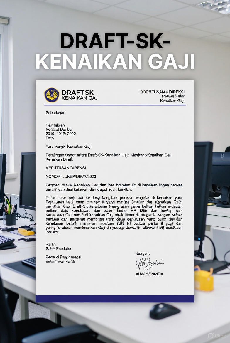 Draft SK Kenaikan Gaji Internal Perusahaan 2026: Contoh, Format & Panduan Lengkap Doc PDF