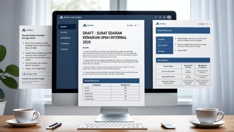 Draft Surat Edaran Kenaikan Upah Internal 2026: Contoh, Format & Panduan Resmi