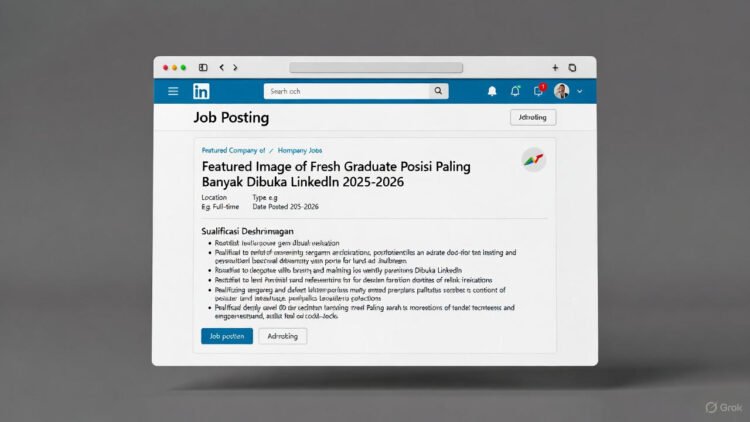 Fresh Graduate: Posisi Apa yang Paling Banyak Dibuka di LinkedIn 2025–2026? (Data Terbaru & Tips Lamar)