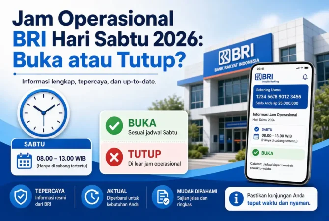 Jam Operasional BRI Hari Sabtu 2026: Buka atau Tutup?