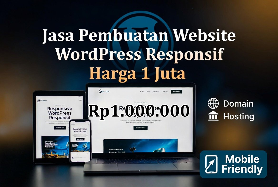 Jasa Pembuatan Website WordPress Responsif Harga 1 Juta: Paket Lengkap, Cepat & Profesional untuk UMKM