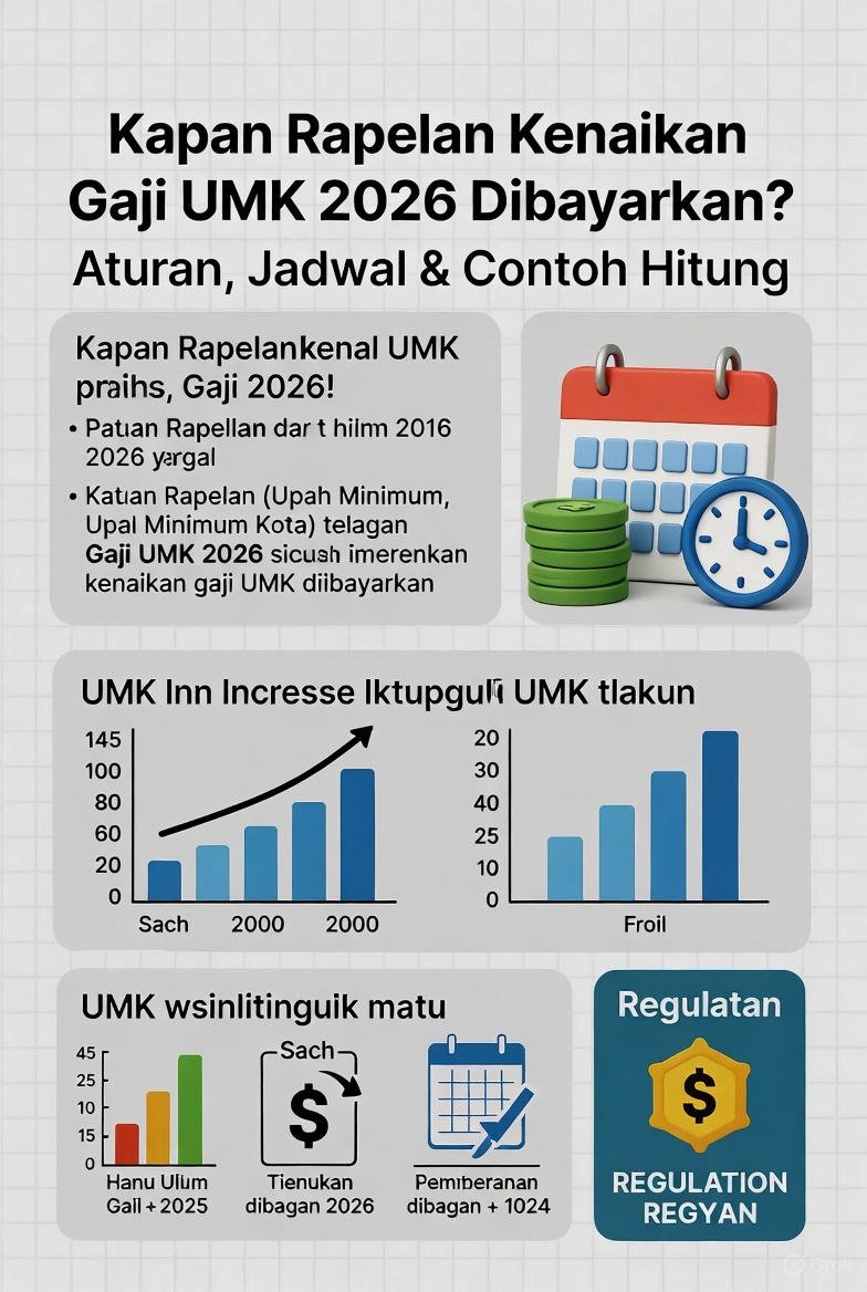 Kapan Rapelan Kenaikan Gaji UMK 2026 Dibayarkan? Aturan, Jadwal & Contoh Hitung