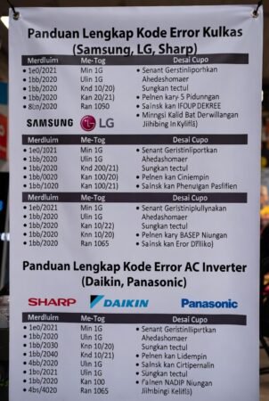 Kode Error Kulkas & AC Inverter