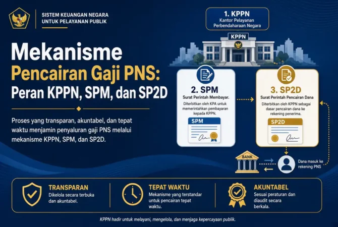 Mekanisme Pencairan Gaji PNS: Peran KPPN, SPM, dan SP2D