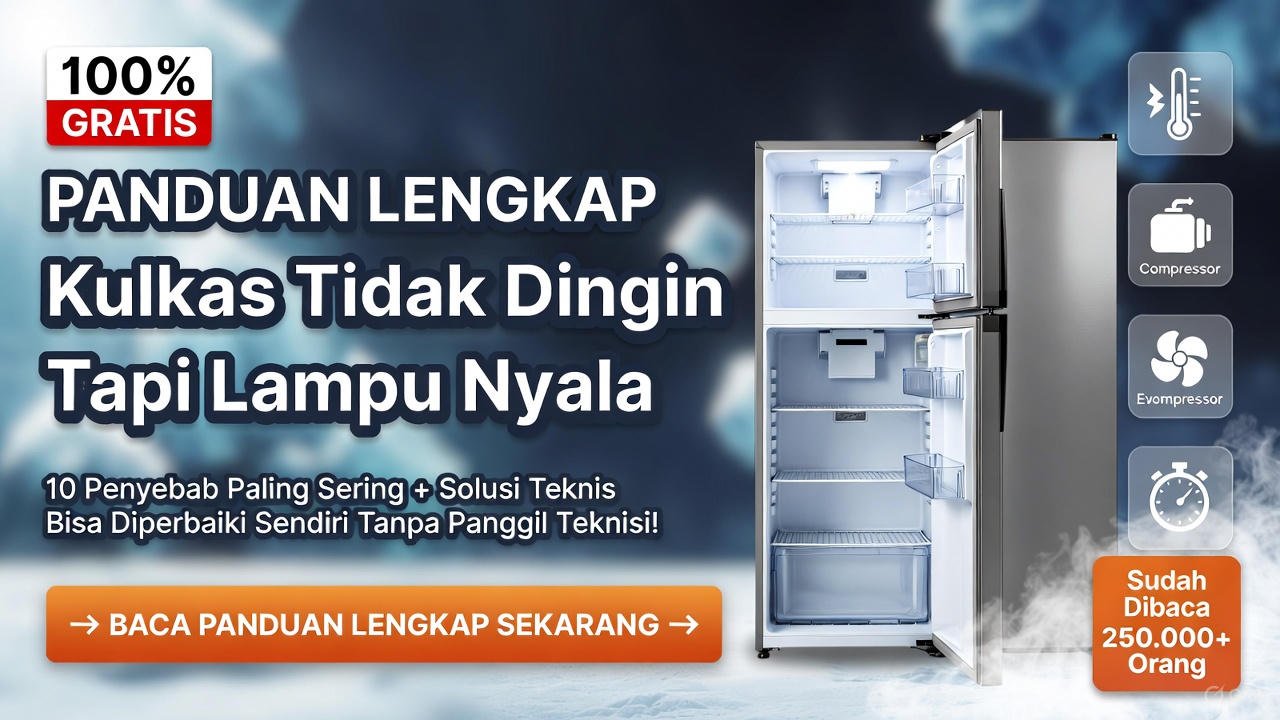 Cara Mengatasi Kulkas Tidak Dingin Tapi Lampu Menyala