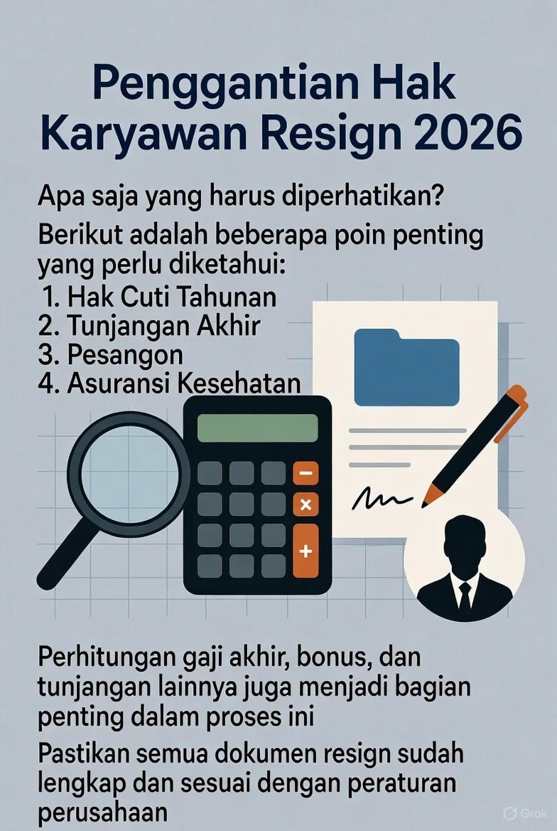 Penggantian Hak Karyawan Resign 2026: Uang Cuti, THR, Pesangon & Komponen Lain
