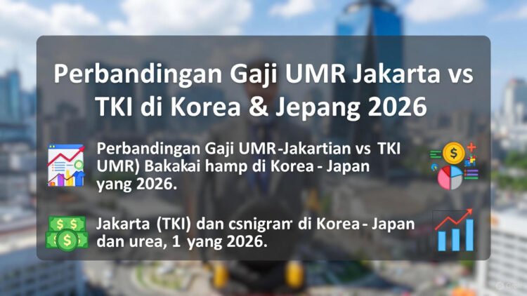 Perbandingan Gaji UMR Jakarta vs Gaji Minimum TKI Korea & Jepang 2026: Mana yang Lebih Menguntungkan?