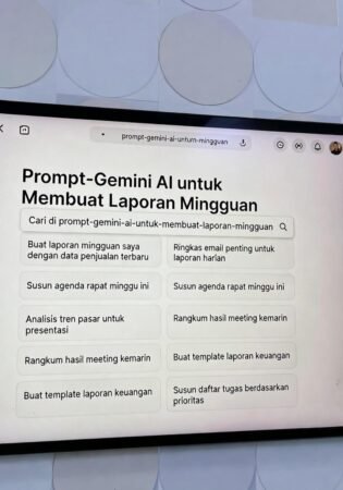 20 Prompt Gemini AI untuk Membuat Laporan Mingguan 2026: Contoh Terbaik & Tips Efektif