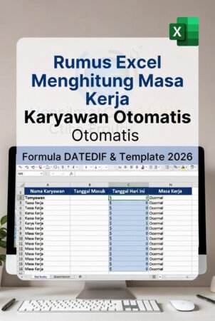 Rumus Excel untuk Menghitung Masa Kerja Karyawan Otomatis (Formula Lengkap 2026)