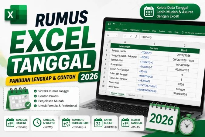 Rumus Excel Tanggal: Panduan Lengkap & Contoh 2026