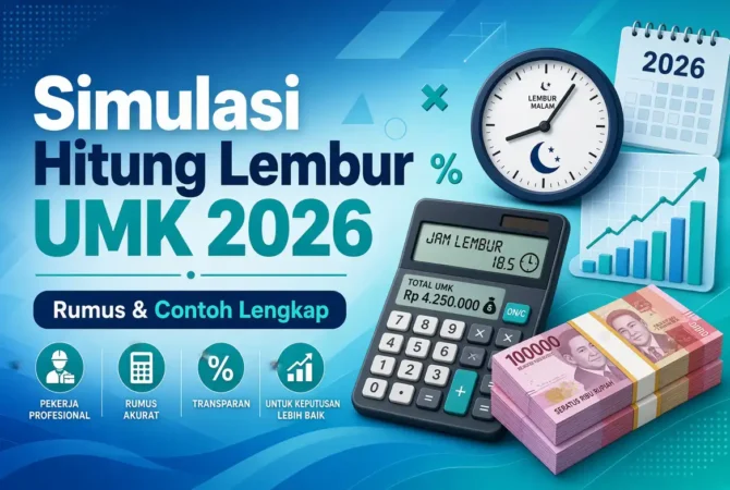 Simulasi Hitung Lembur UMK 2026: Rumus & Contoh Lengkap