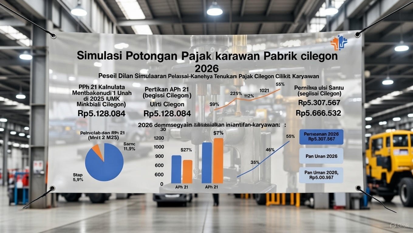Simulasi Potongan Pajak Karyawan Pabrik Cilegon 2026: Cara Hitung PPh 21 Terbaru
