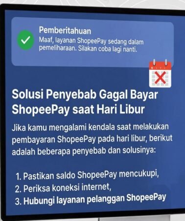Solusi & Penyebab Gagal Bayar ShopeePay di Hari Libur Terbaru 2026