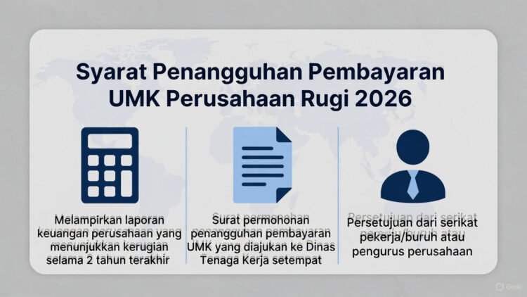 Syarat Penangguhan Pembayaran UMK bagi Perusahaan Rugi 2026 – Aturan Lengkap & Cara Ajukan