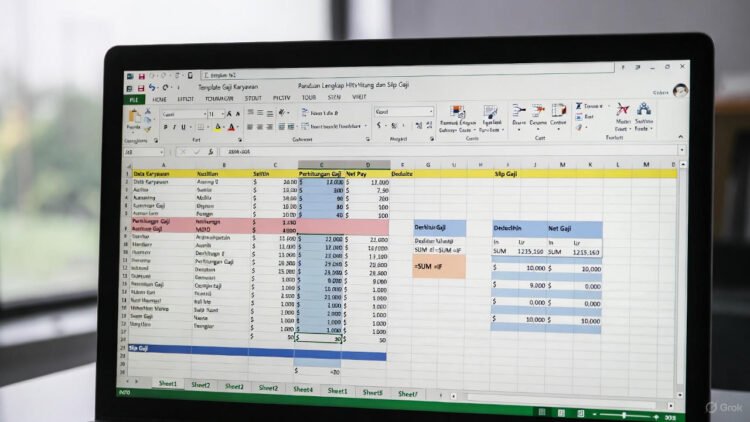 Template Gaji Karyawan Excel: Panduan Lengkap Hitung Gaji, Potongan & Slip Gaji 2025-2026