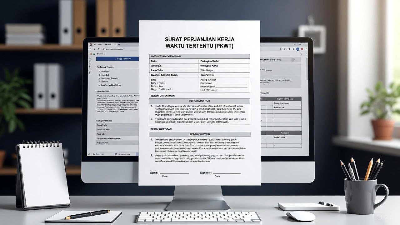 Template Surat Perjanjian Kerja Waktu Tertentu (PKWT) Doc Gratis & Resmi 2026