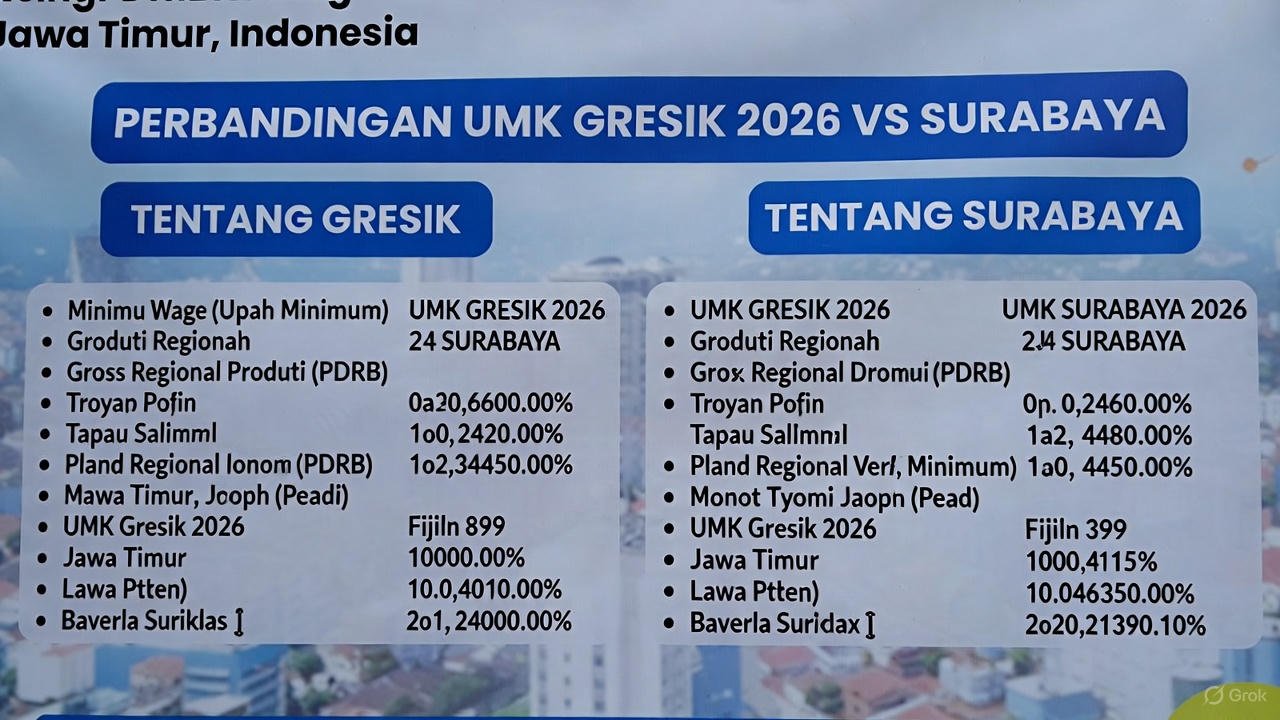 Perbandingan UMK Gresik vs Surabaya 2026: Mana Lebih Tinggi dan Mengapa?