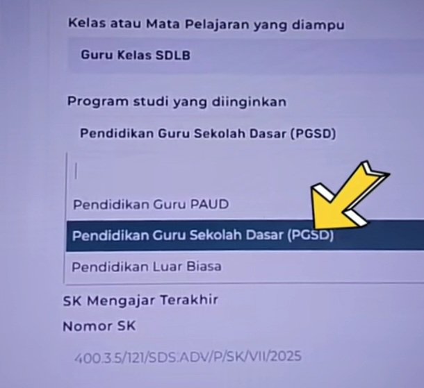 3 Pilihan Program Studi Saat Mendaftar Beasiswa Afirmasi Guru Non-Sarjana di SIPKA Kemendikdasmen Terbaru 2026-2027
