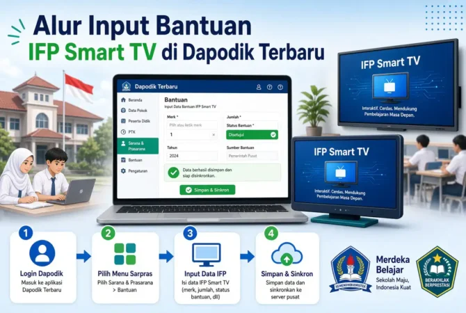 Alur Input Bantuan IFP Smart TV di Dapodik Terbaru