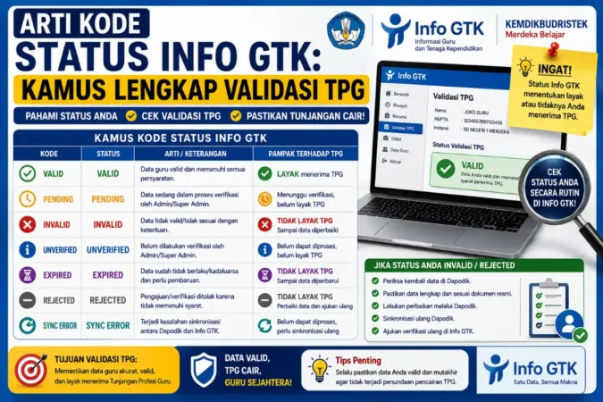 Arti Kode Status Info GTK: Kamus Lengkap Validasi TPG
