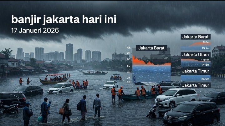 Banjir Jakarta Hari Ini 17 Januari 2026: Update Lokasi Terdampak, Penyebab, dan Tips Antisipasi
