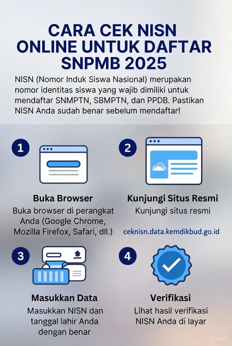 Cara Cek NISN Online untuk Daftar SNPMB 2026: Solusi Jika Data Salah atau Tidak Ditemukan