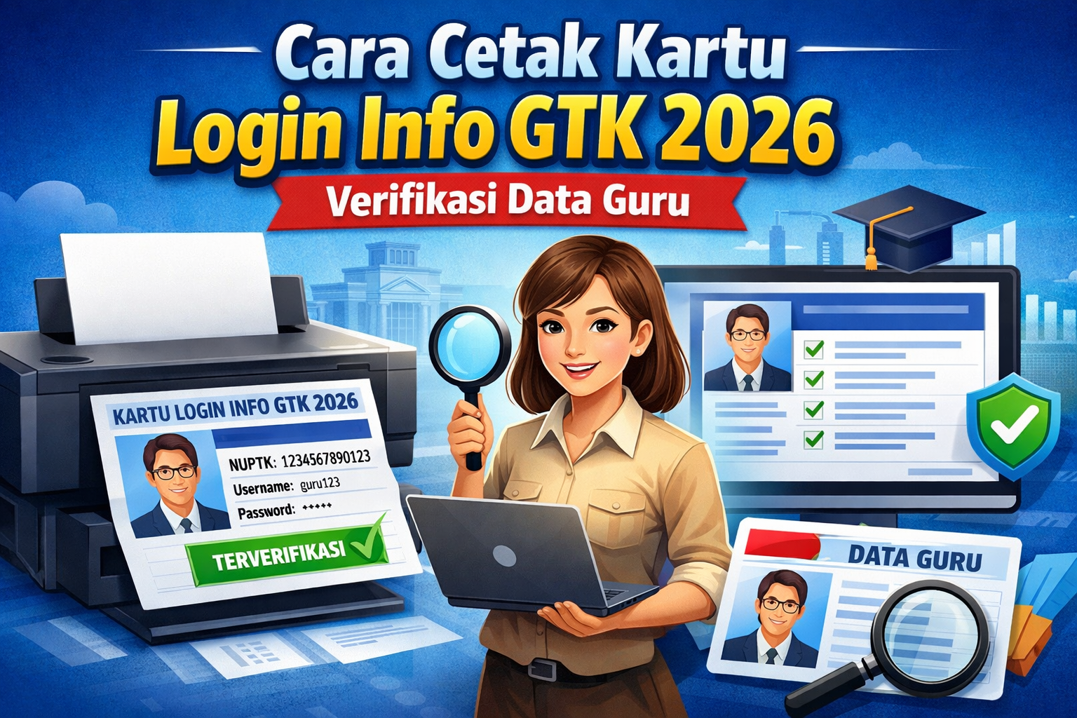 Panduan Lengkap Cara Cetak Kartu Login Info GTK 2026 untuk Verifikasi Data Guru