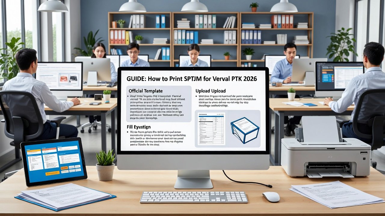 Cara Cetak SPTJM Verval PTK 2026 Agar Cepat Disetujui: Panduan Lengkap Template, Pengisian, dan Upload Resmi