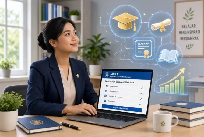 Cara Daftar Beasiswa S1 Guru Non Sarjana SIPKA 2026