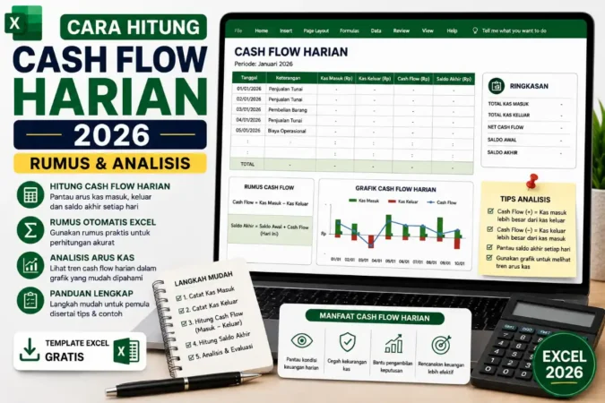 Cara Hitung Cash Flow Harian 2026: Rumus & Analisis