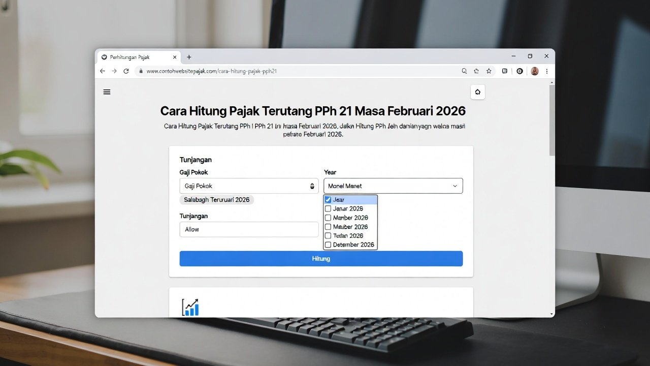 Cara Hitung Pajak TER PPh 21 Masa Februari 2026: Contoh Lengkap & Tarif Terbaru