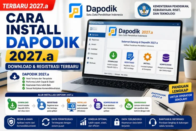 Cara Install Dapodik 2027.a: Download & Registrasi Terbaru