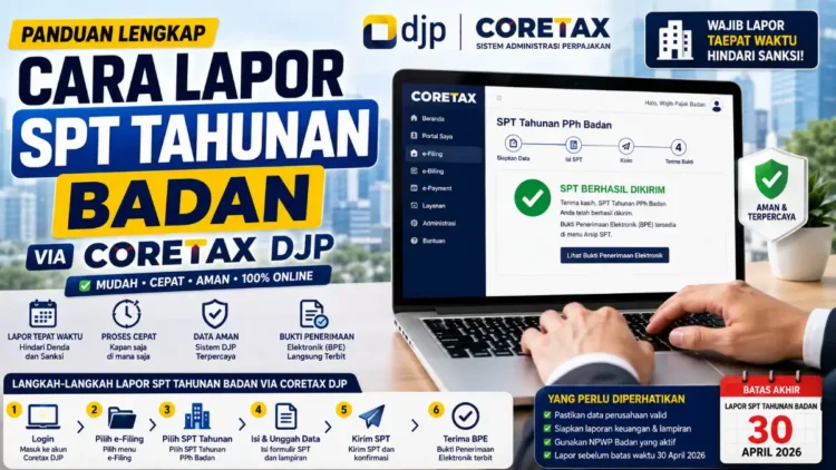 Cara Lapor SPT Tahunan Badan via Coretax DJP