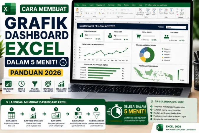 Cara Membuat Grafik Dashboard Excel dalam 5 Menit 2026