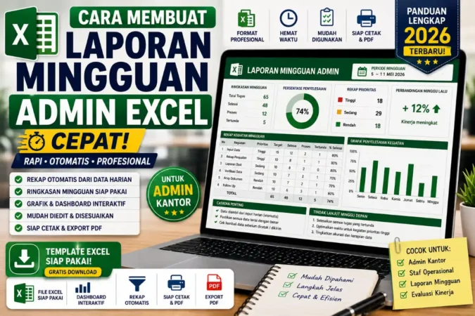 Cara Membuat Laporan Mingguan Admin Excel Cepat