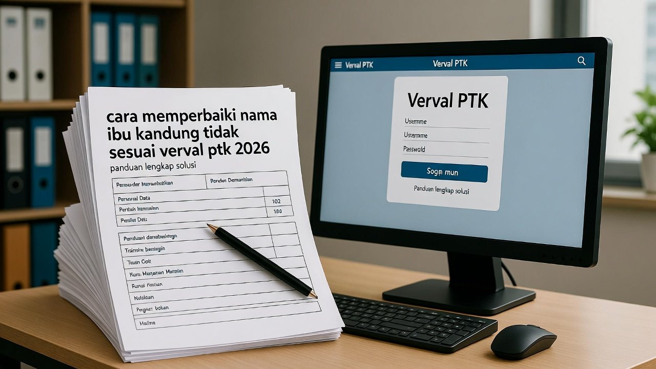 Cara Memperbaiki Nama Ibu Kandung Tidak Sesuai Verval PTK 2026: Panduan Lengkap & Solusi