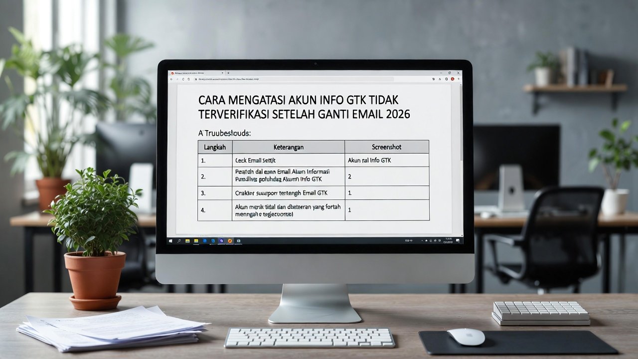 Cara Mengatasi Akun Info GTK Tidak Terverifikasi Setelah Ganti Email 2026: Panduan Lengkap