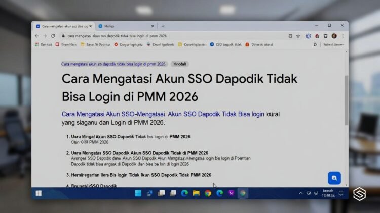 Cara Mengatasi Akun SSO Dapodik Tidak Bisa Login di PMM 2026: Solusi Lengkap & Terbaru